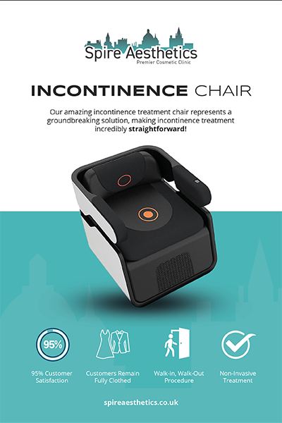 An image of Pelvic Floor Chair Therapy Moss Side and the benefits.